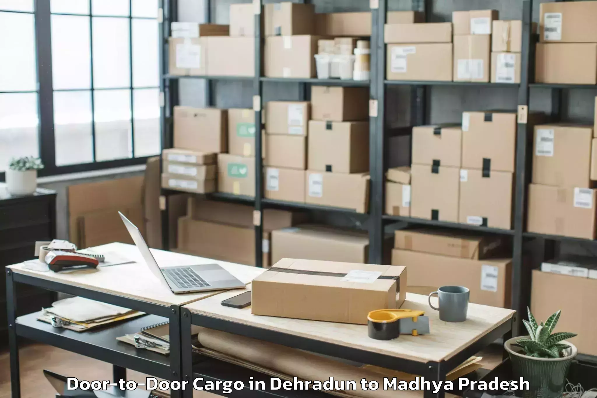 Expert Dehradun to Medi Caps University Indore Door To Door Cargo